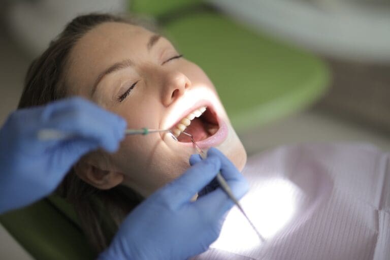 woman in dentist