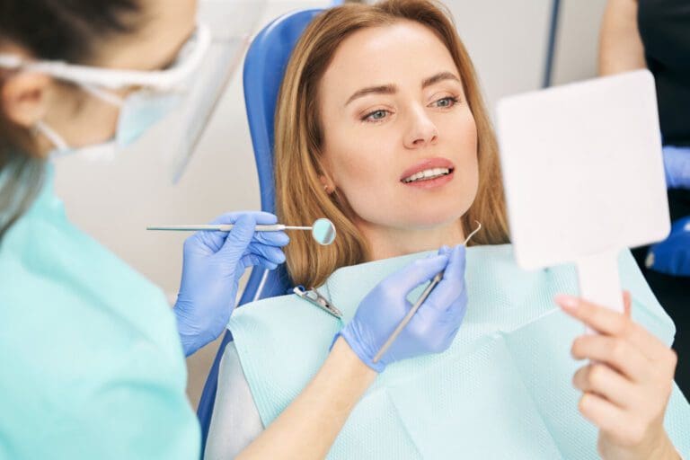 Woman Getting Dental Fillings